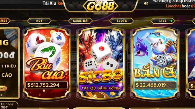 Nhiều mini game đổi thưởng lớn cho thành viên GO88