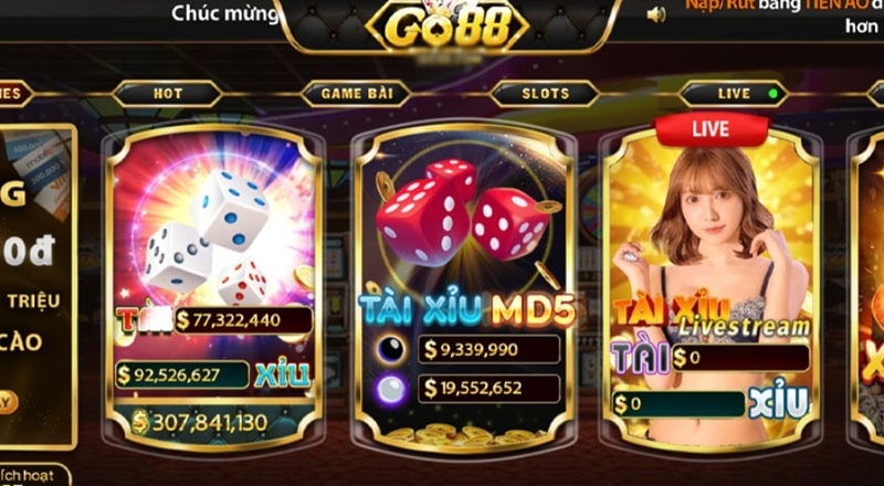 App tài xỉu Online Go88