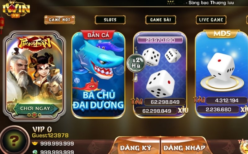 Cổng game tài xỉu trực tuyến iWin